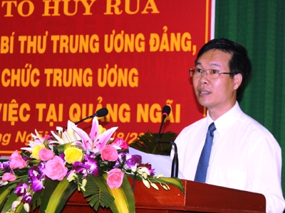 Anh Võ Văn Thưởng giữ chức Bí thư tỉnh ủy Quảng Ngãi