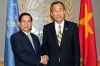 Chủ tịch nước Nguyễn Minh Triết và TTK LHQ Ban Ki-moon tại Trụ sở LHQ, tháng9/2010