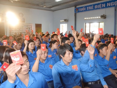 Đại hội Đoàn cơ sở tại Quảng Nam Ảnh: Quang Quỳnh.